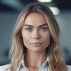 woman with green eyes